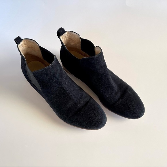 M. Gemi Chelsea Boot Deserto Suede Ankle Flat Classic Minimalist Italy Black 7 - Picture 3 of 10